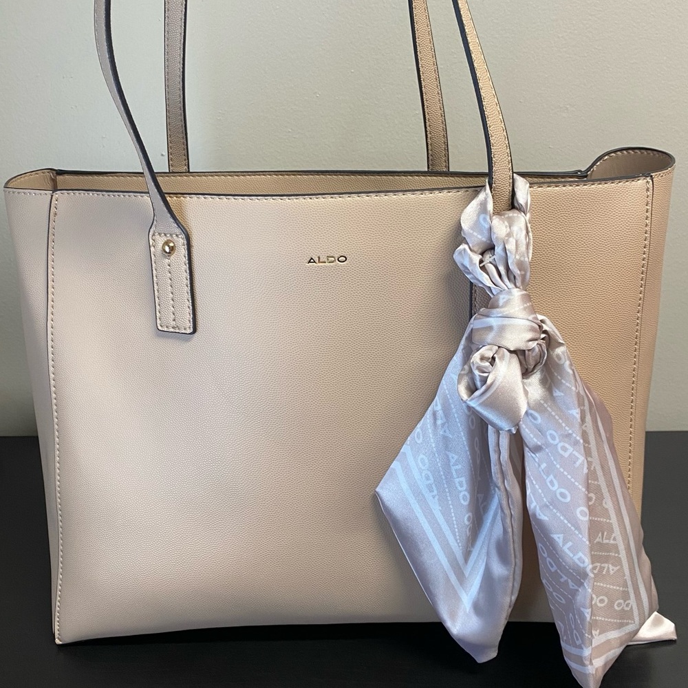 Aldo shoulder bag, beige color, large size, new